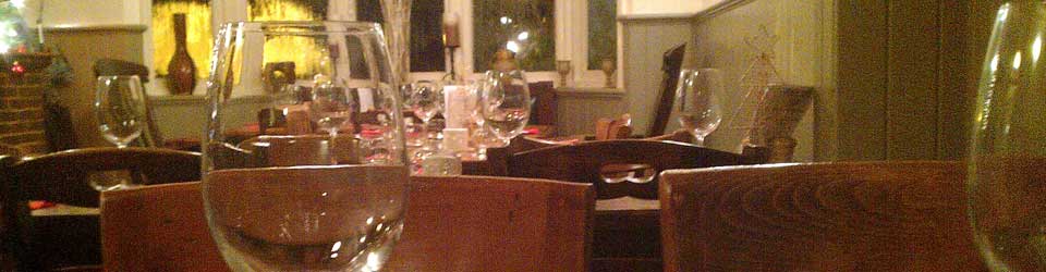 interior view of the dining room at the horseshoes