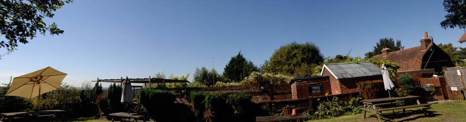 The beergarden is a hidden gem, offering fantastic views across Epping Forest and London